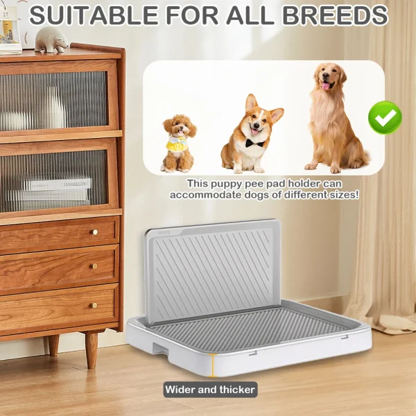 Dog Potty Tray with Pee Wall Portable