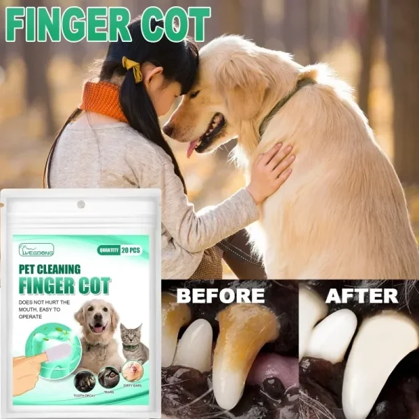 20-Piece Dog Toothbrush Easy Teeth Cleaning for Pet Dental Care